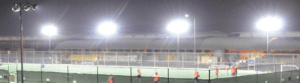 soccer field night led