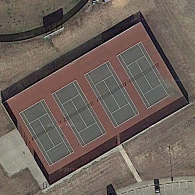 Quad Tennis Court Lighting Solution Provided by Access Fixtures
