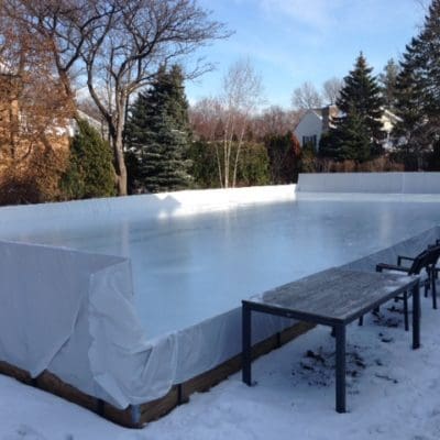 Lighting a Backyard Court Without Shadows or Light Trespass