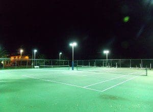 tennis court lighting