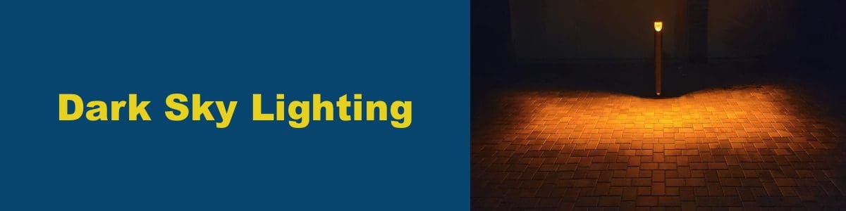 Dark-Sky-Lighting ARCI Dark Sky Bollard Light with 590nm LEDs and Backlight Shield