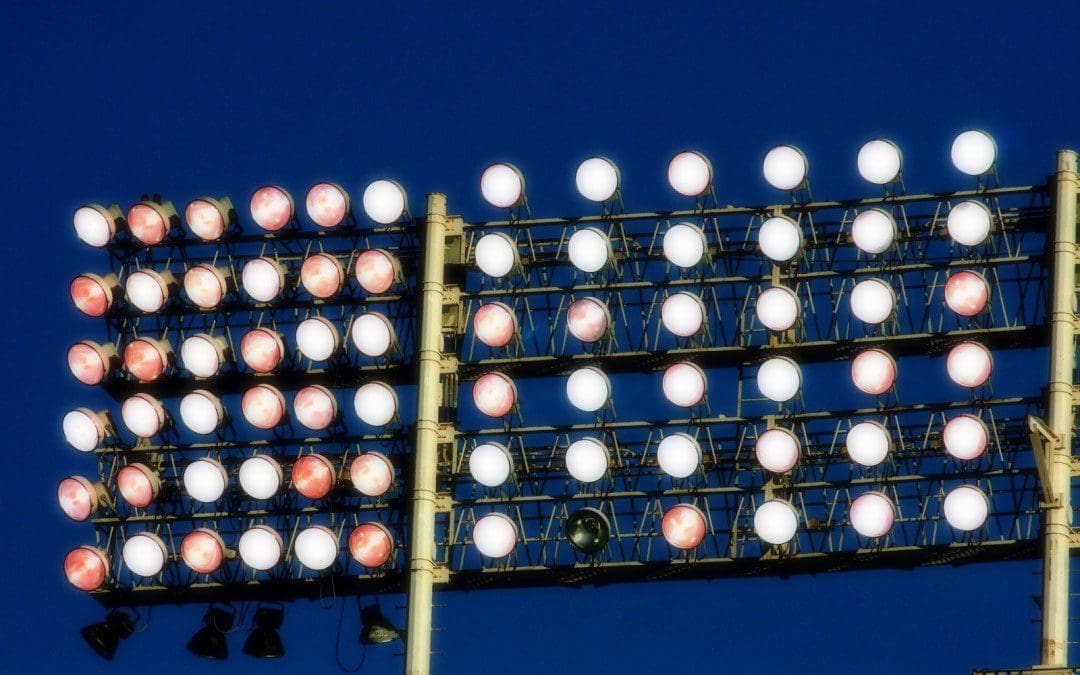 PSMH Sports Lighters Replace Halogen Lights for Community Baseball Field