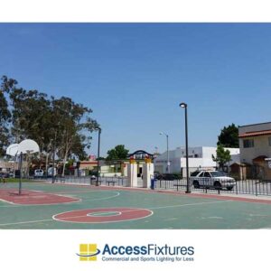 8-pole LED flood basketball court