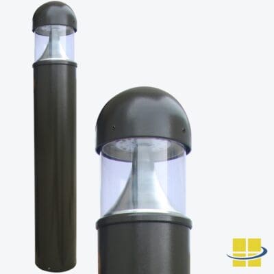 25w Round Dome Top Bollard Light with cone reflector optics