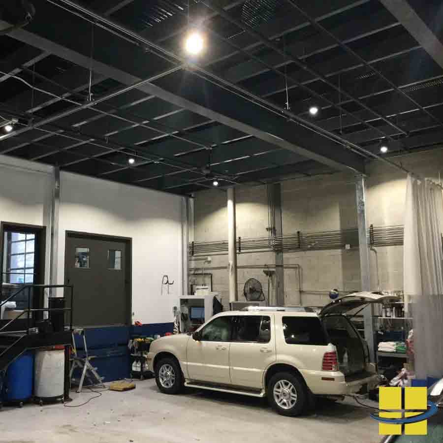 Shadow-Free Mechanic Shop Lighting Solution