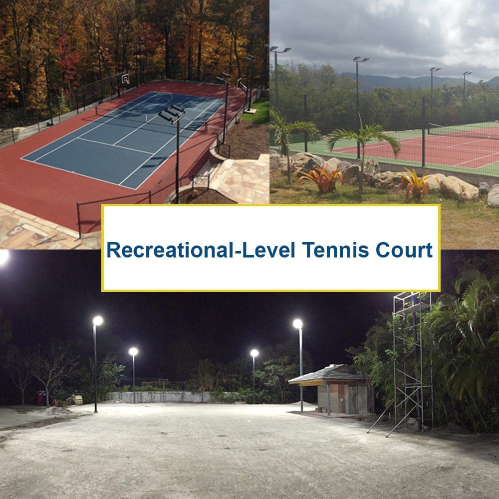 LED Tennis Court Lighting Solutions for Recreational-Level Play