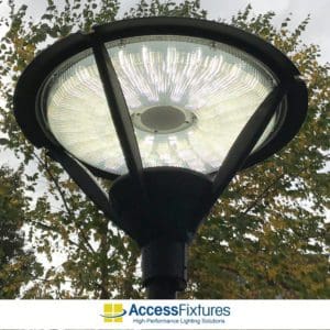 RITO 191w LED Open Post Light with Aluminum Pole installed