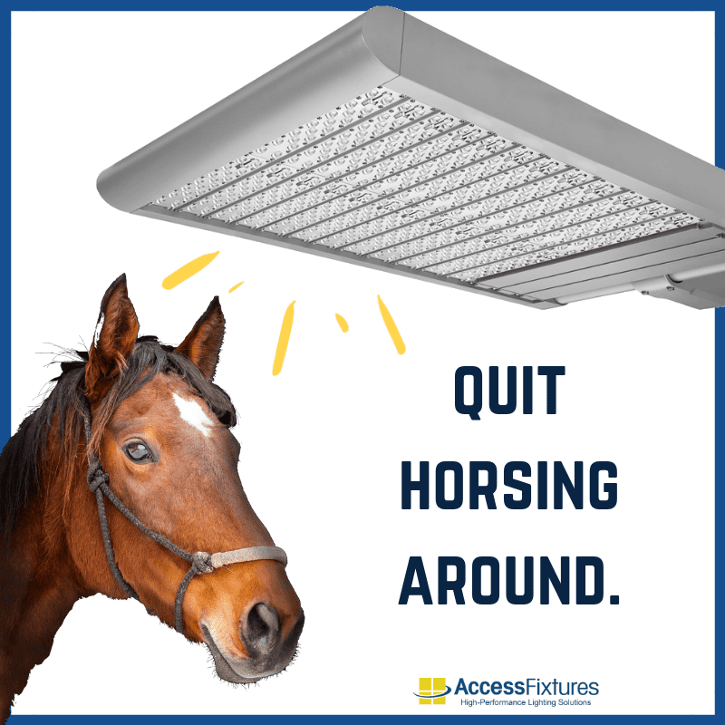 Outdoor Horse Arena Light Poles: How To Light a Horse Arena with One Pole