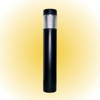 TEFA round flat top PC amber bollard