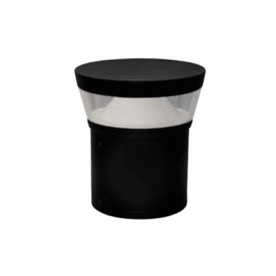 round landscape bollard light 10"