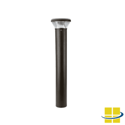 CONO 26 Round Flat Top Bollard Light, Selectable Kelvin, 120-277v