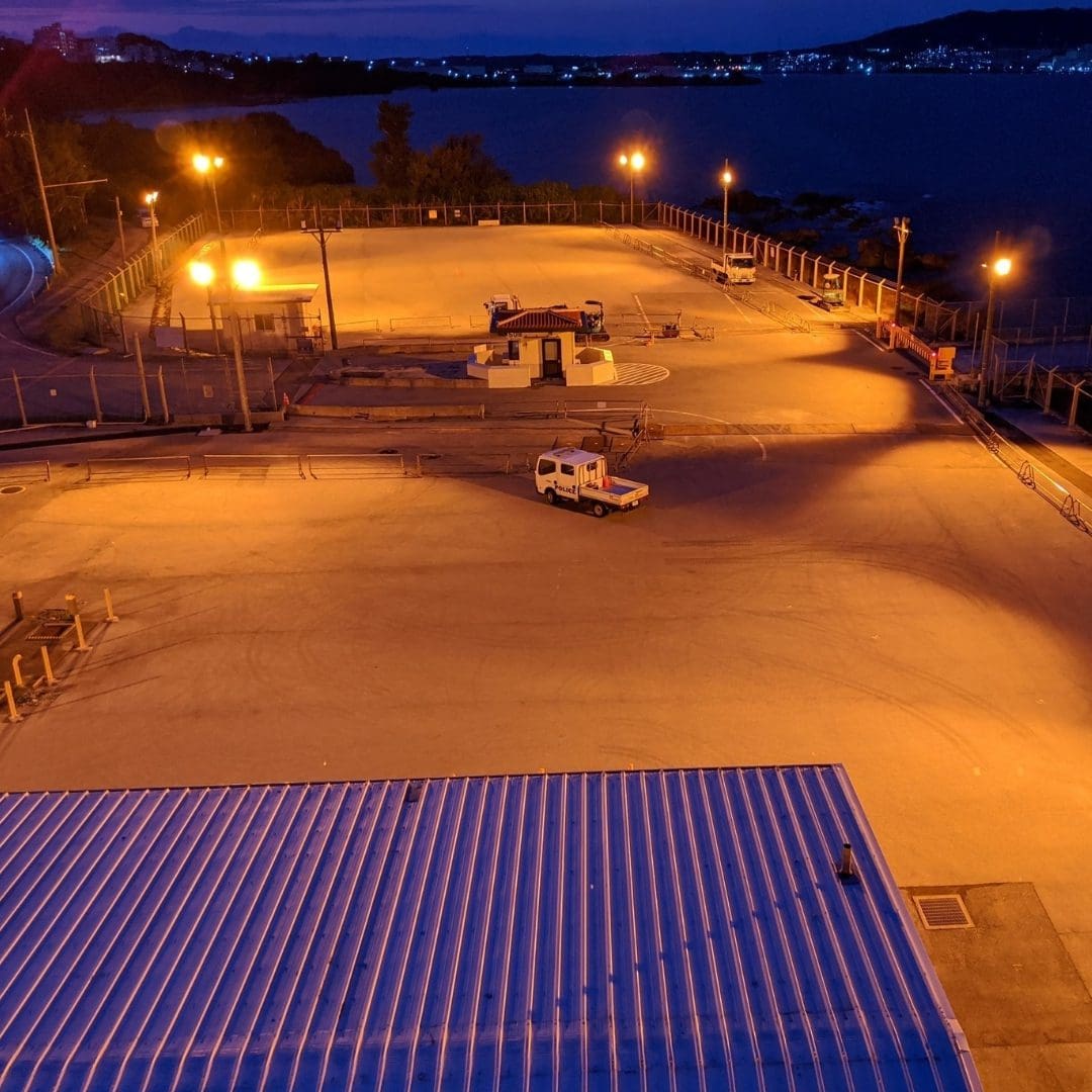 590nm lighting parking lot