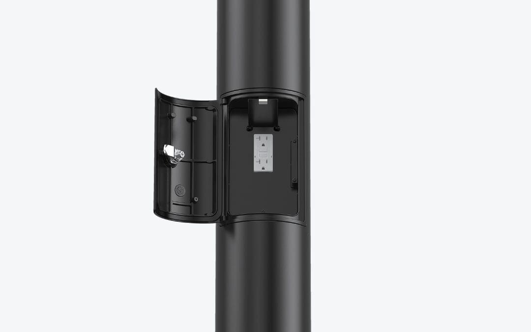 ARCI Bollard Light New Design Feature: ARCI LED Outdoor Lights With GFCI Outlet