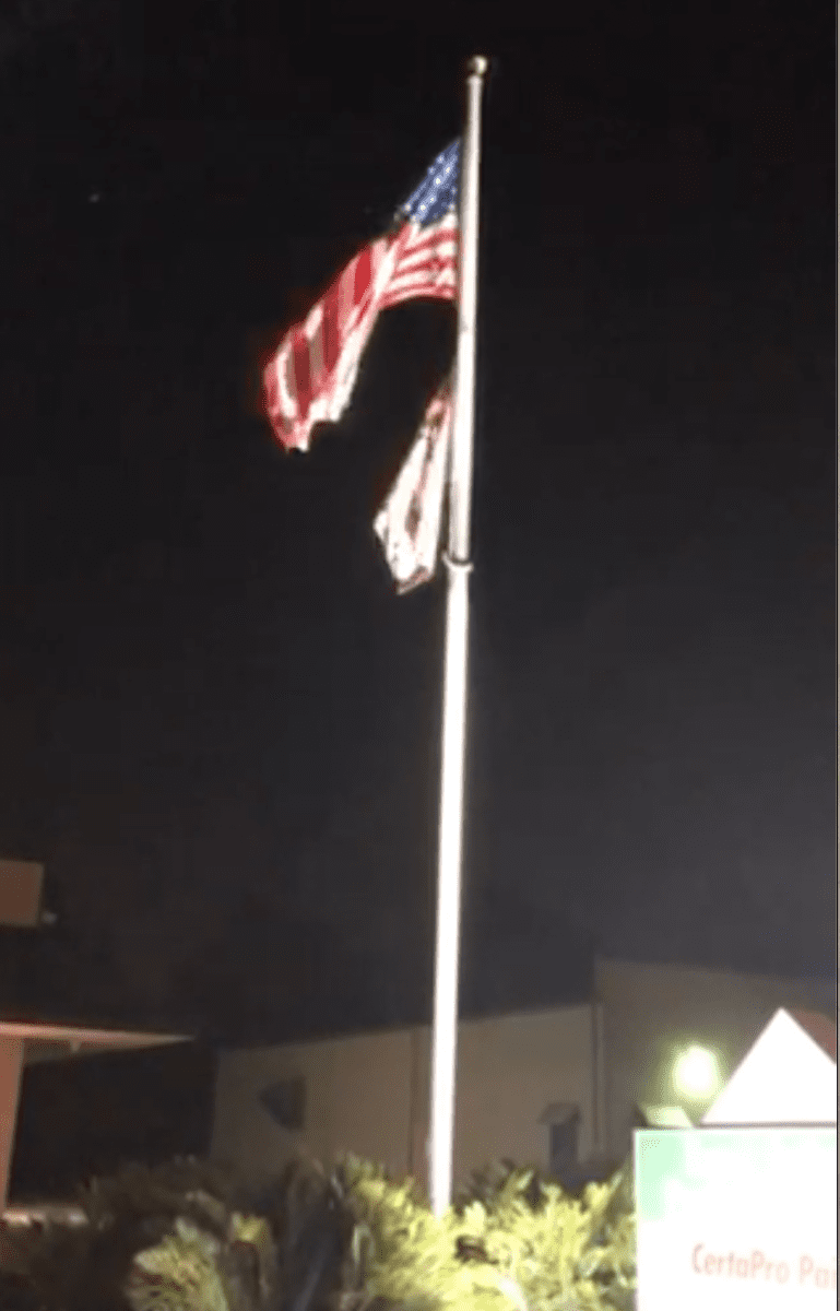 Flag Lighting with APTA 80s