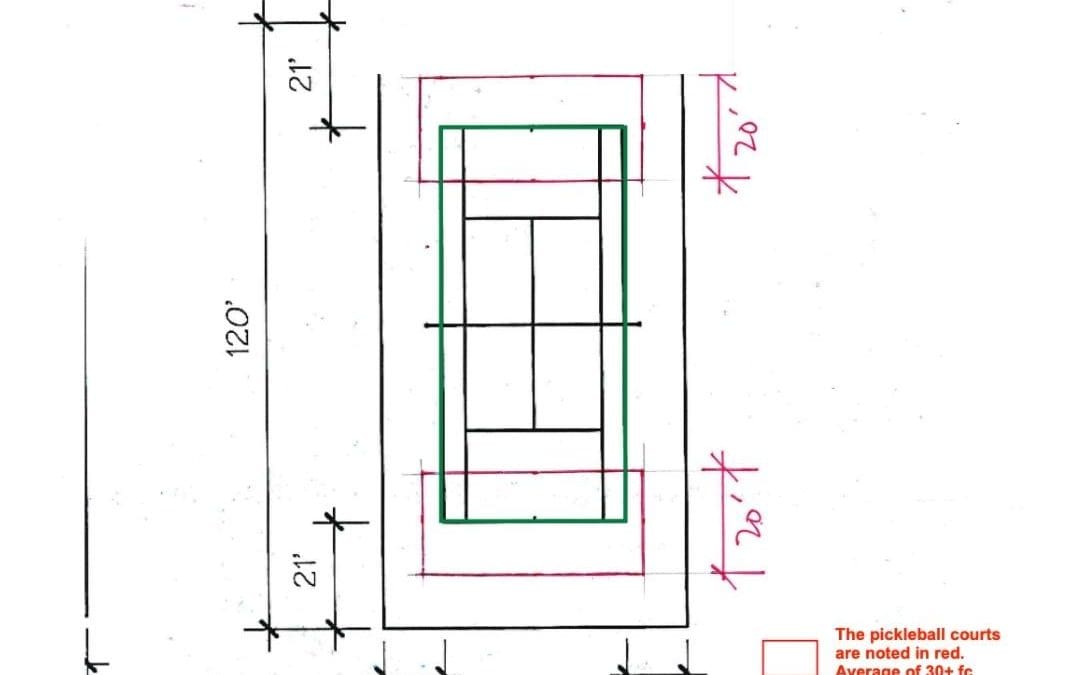 Pickleball Court Lighting Standards: Lighting Tennis Courts with Pickleball Lines
