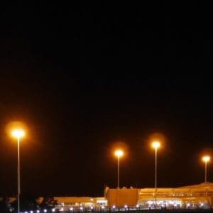 High Pressure Sodium Lights on Poles 