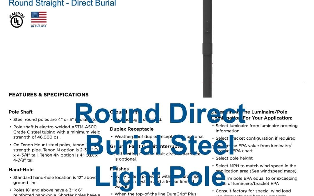 round_direct_burial_steel_light_pole_spec_sheet Link for the direct burial round steel light poles spec sheet