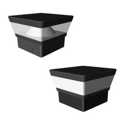 LED Column Lights / LED Pilar Lights are EXTREME-LIFE commercial-grade pillar top LED fixtures designed to mount on top of concrete, stone, or wood pillars.