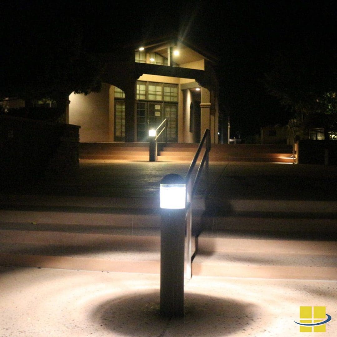 LUVO-Medium-Socket-Round-Dome-Top-Bollards-with-Louvers