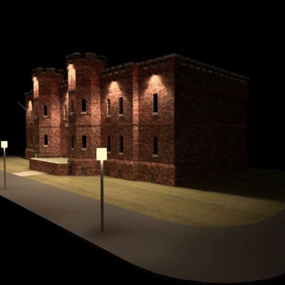 Illuminating The West Newton Armory Facade