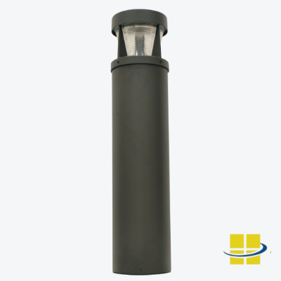 RUGO 20-28-37 Round Flat Top Vandal Resistant Bollard Light, 120-277v