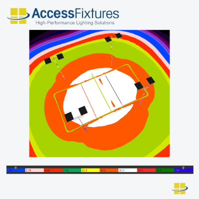 Volleyball Court with light 200w