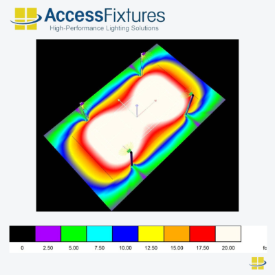 Pickleball LED Court Lighting 240w