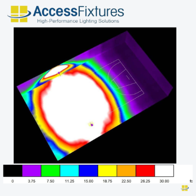 indoor basketball LED court 960