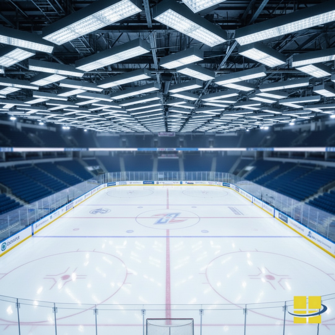 Hockey Rink Lighting: Optics, Wattages, and The Art of Precision Design