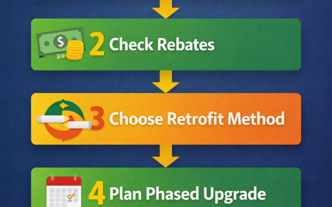 fluorescent-led-retrofit-checklist.jpg Facility lighting retrofit checklist for fluorescent phase-out compliance including LED retrofit options