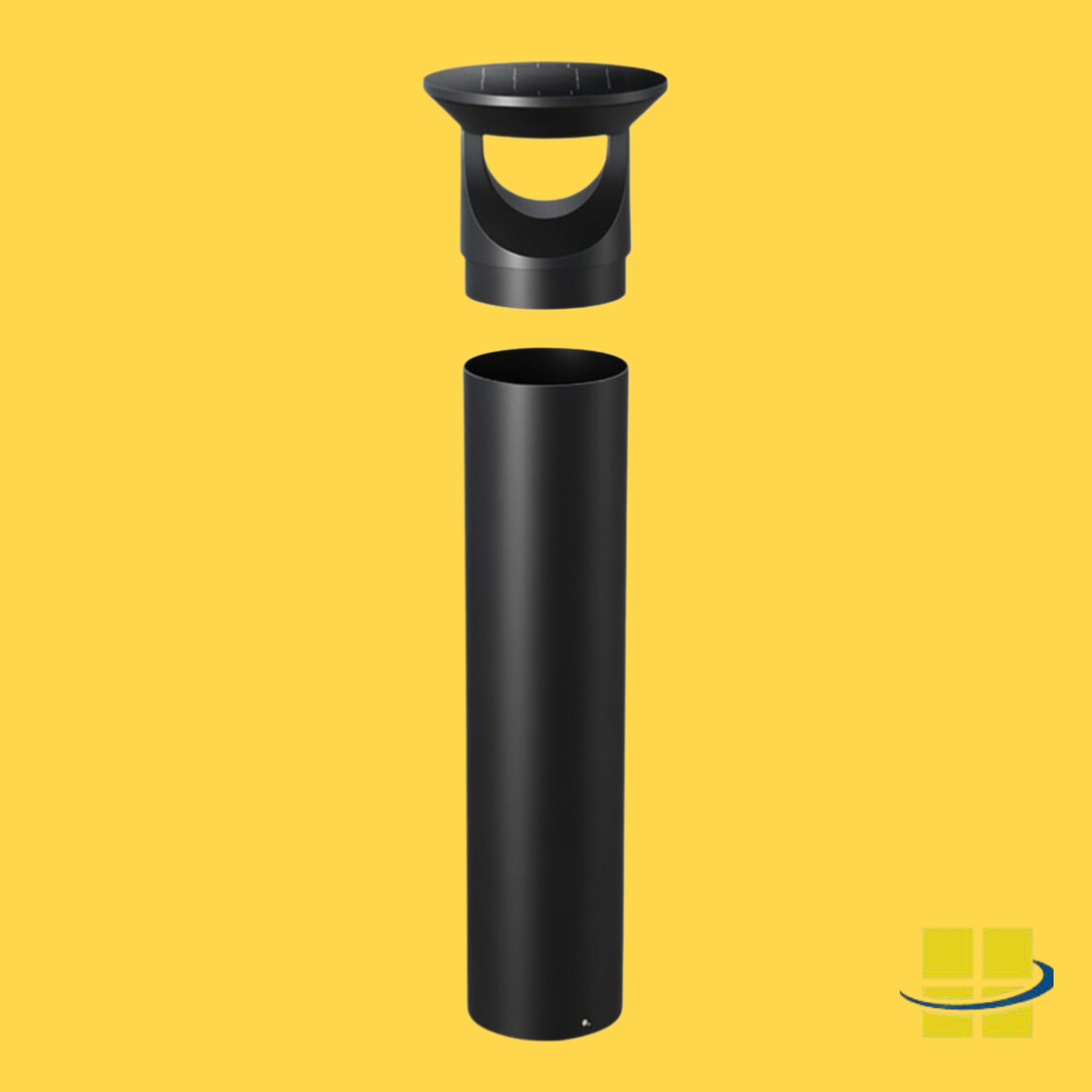 SECU 3w 590nm Amber Solar-Powered Security Bollard Light, EXTREME-LIFE - Image 2