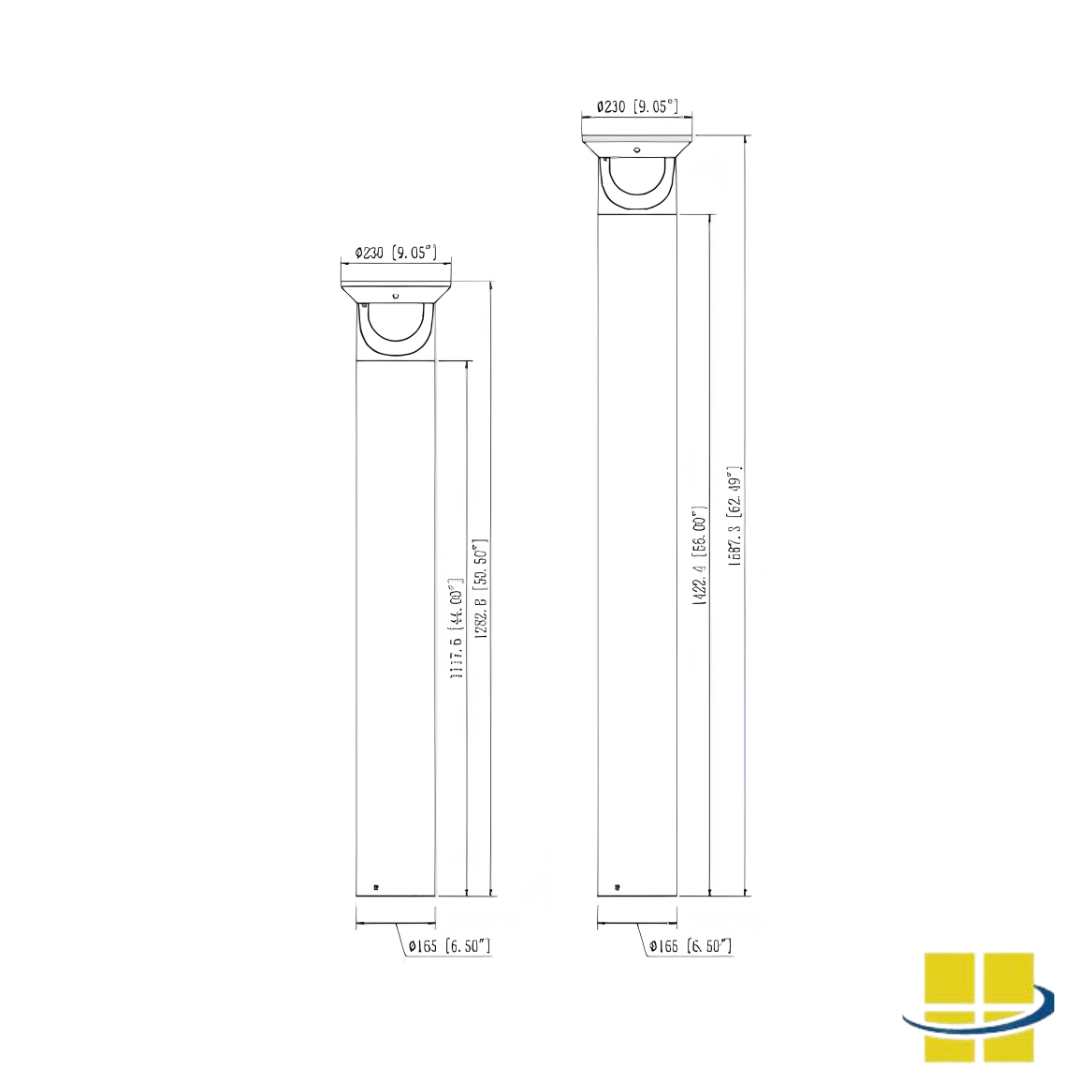 SECU 3w 590nm Amber Solar-Powered Security Bollard Light, EXTREME-LIFE - Image 14