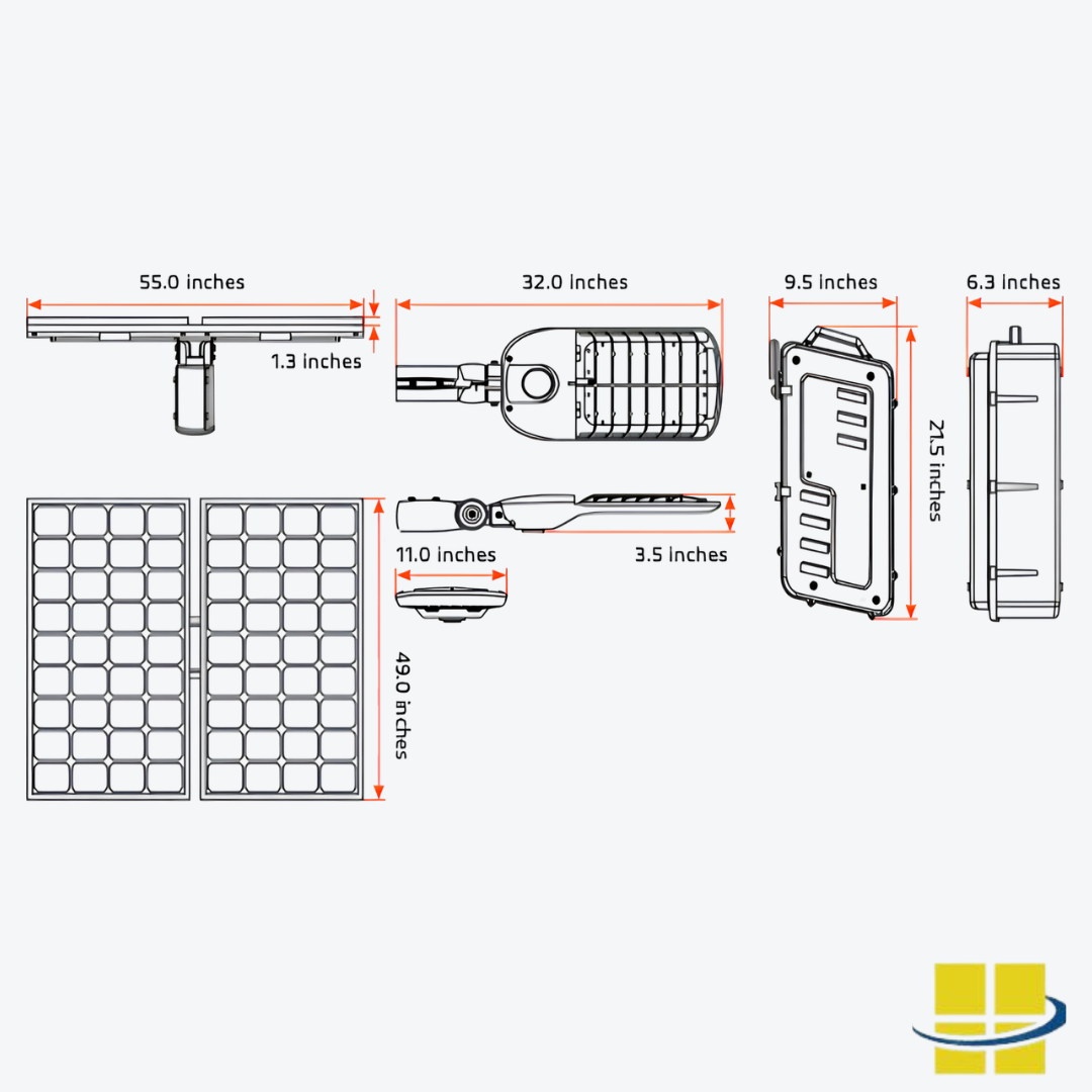 SOLI 75 LED Solar Powered Area Light - Image 11