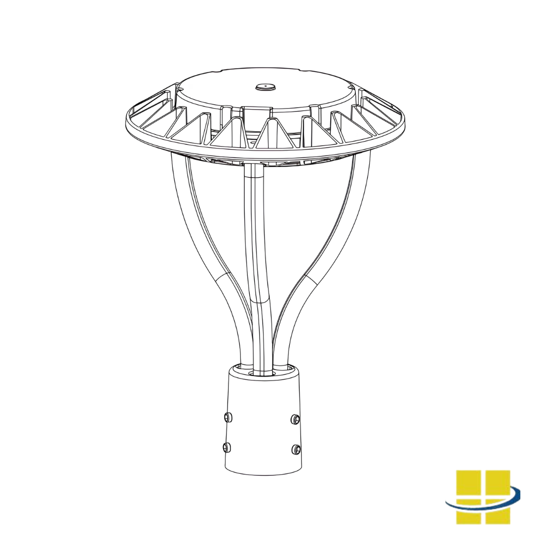 VEND 75-100-150 LED Post Top With Selectable Wattage and Selectable Kelvin - Image 5