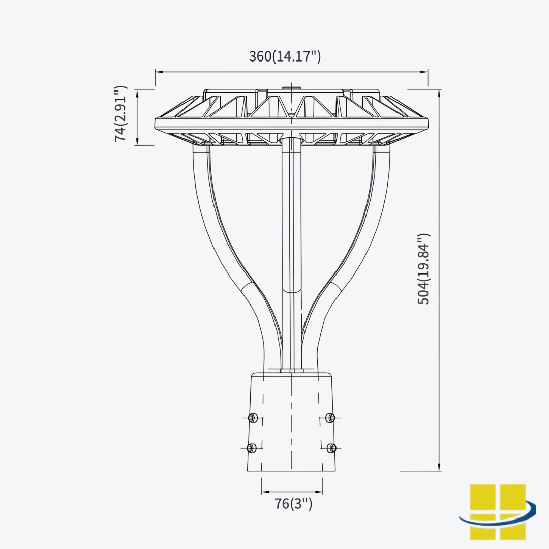 VEND 75-100-150 LED Post Top With Selectable Wattage and Selectable Kelvin - Image 11