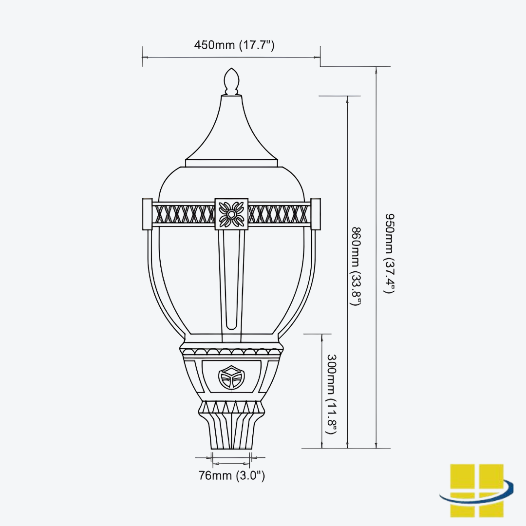 VILI 60-80-100 LED Post Top Light with Selectable Wattage and Selectable Kelvin - Image 11