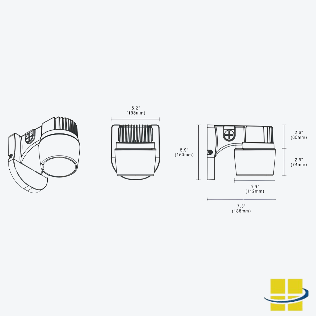 PAXT 10-15-20 LED Wall Pack with Selectable Wattage and Selectable Kelvin - Image 6