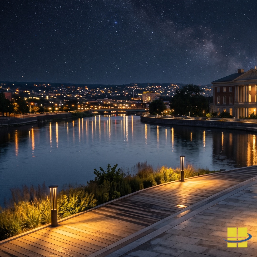 Solar Outdoor Lighting for Parks and Public Spaces: Lessons from Frankfurt’s Weseler Werft