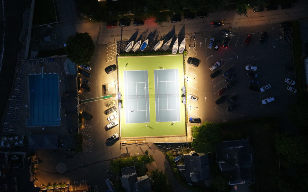 Access Fixtures Delivers Dark Sky Friendly Tennis Court Lighting at Corinthian Yacht Club in Marblehead, MA