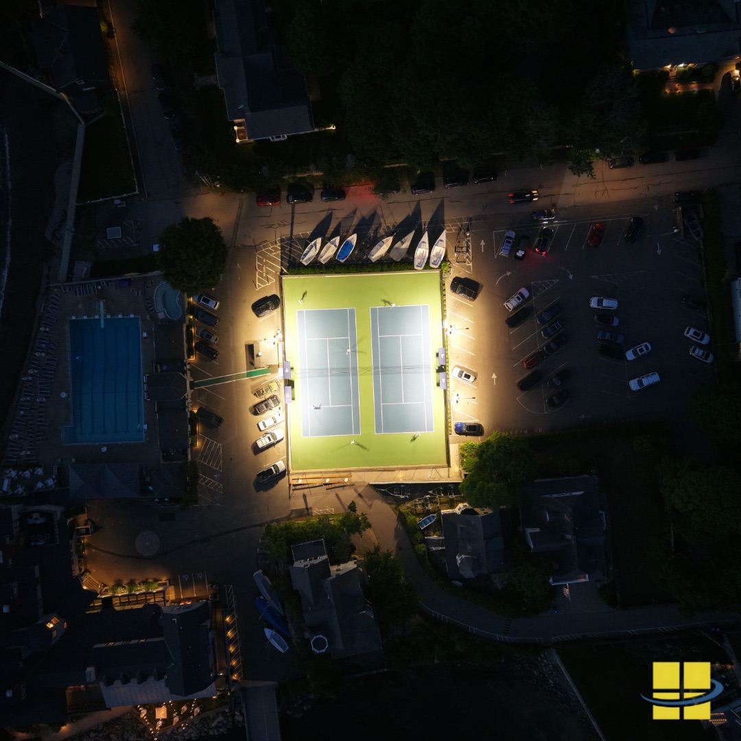 Access Fixtures Delivers Dark Sky Friendly Tennis Court Lighting at Corinthian Yacht Club in Marblehead, MA