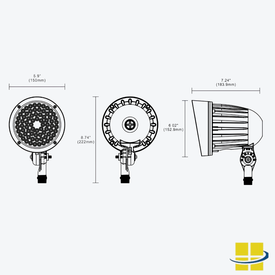BULI 9-16-24 LED Mini Flood Light with Selectable Wattage and Selectable Kelvin - Image 7