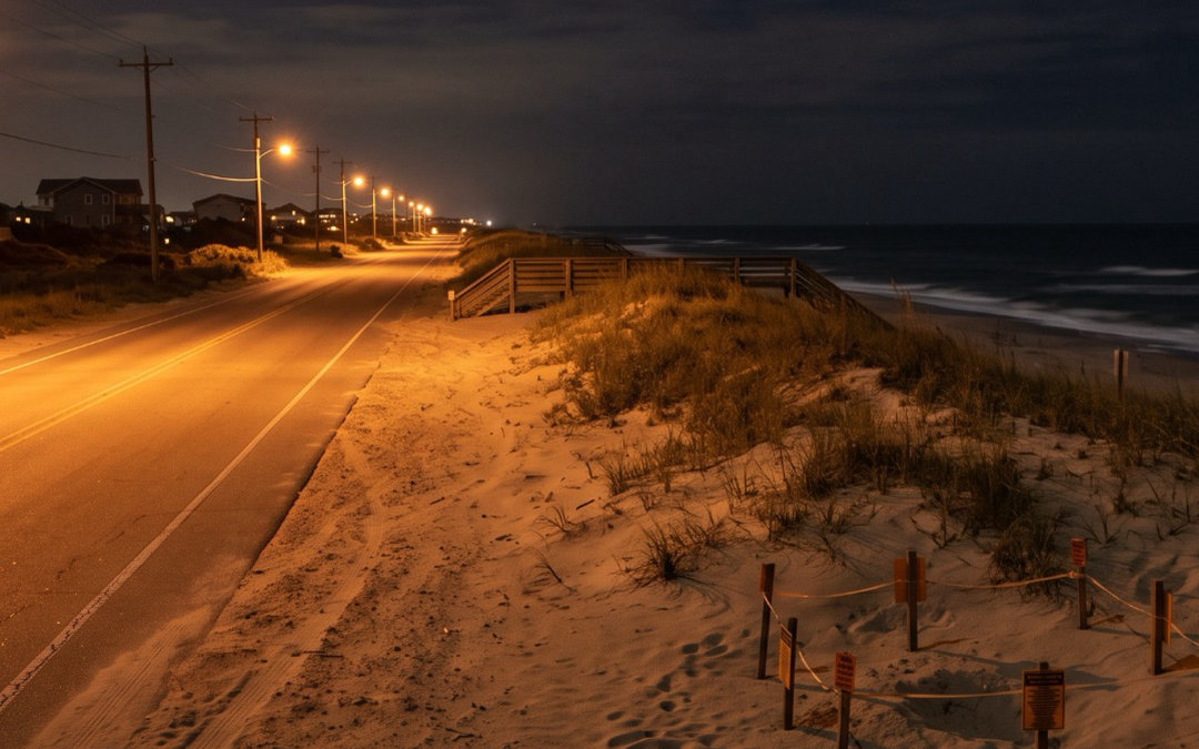 NC Installs Amber LED Streetlights to Protect Sea Turtles