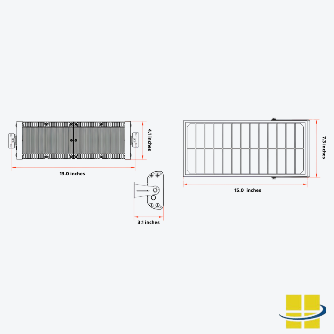 SYNA 50w LED Solar Flood Light - Image 4